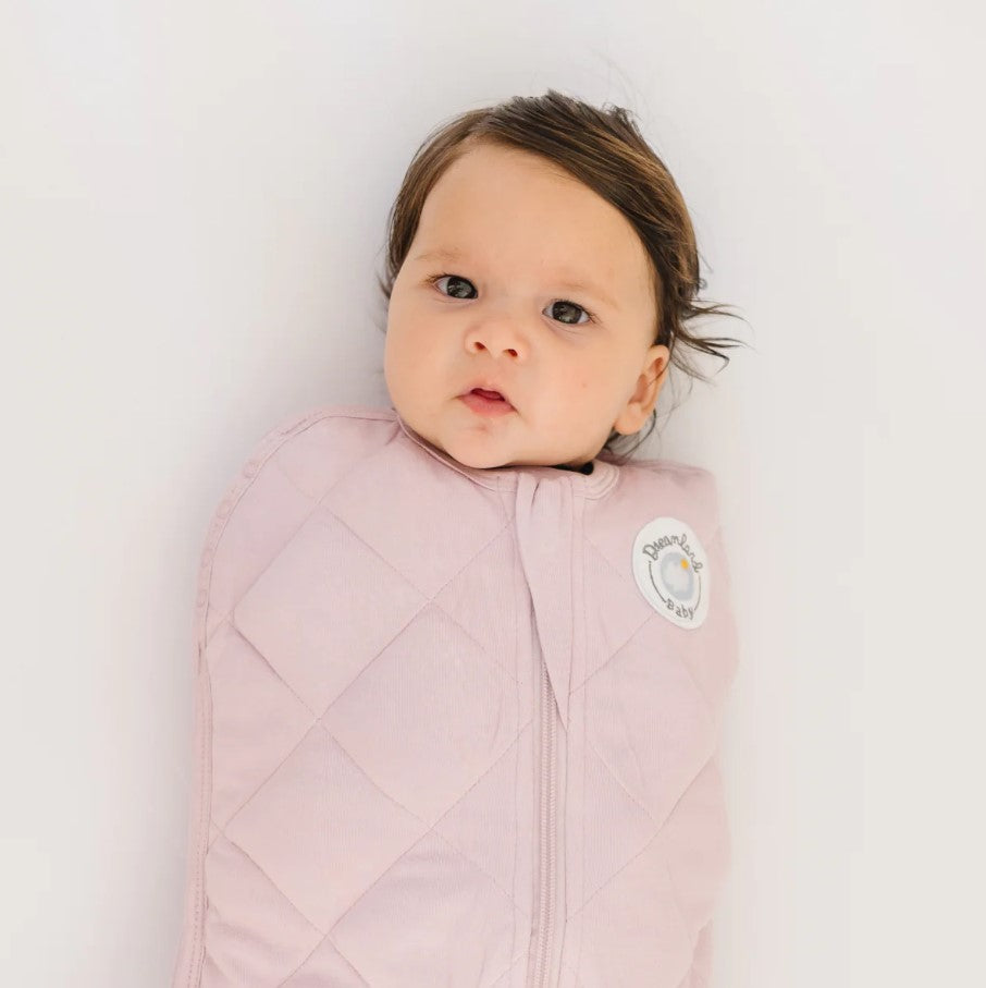 Dreamland Weighted Baby Girls Dusty Rose Pink Sleep Swaddle