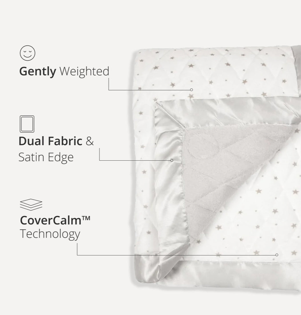 Dreamland Unisex Grey Star Toddler Weighted Blanket