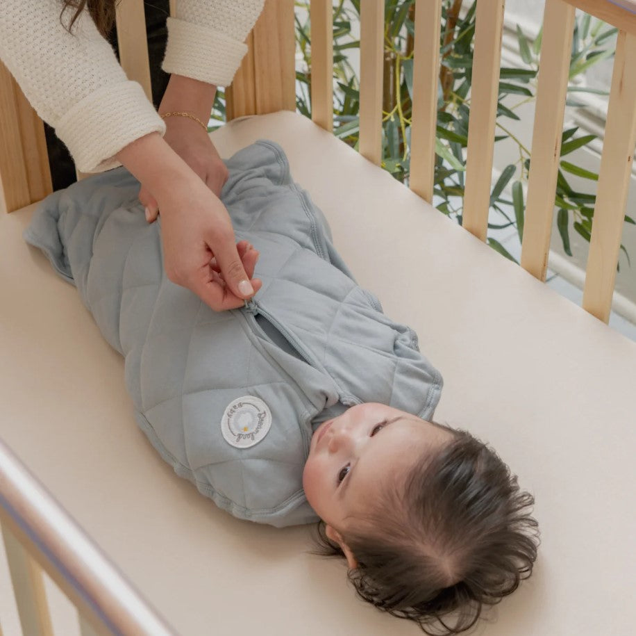 Dreamland Weighted Unisex Baby Slate Bamboo Sleep Swaddle
