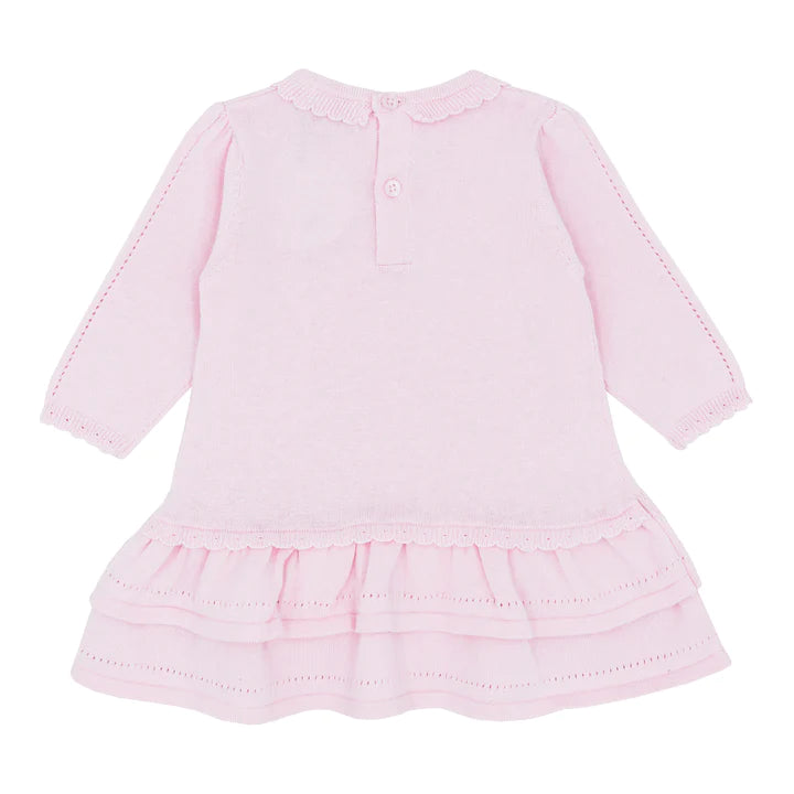 Blues Baby Baby Girl's Pale Pink Pointelle Knit Dress