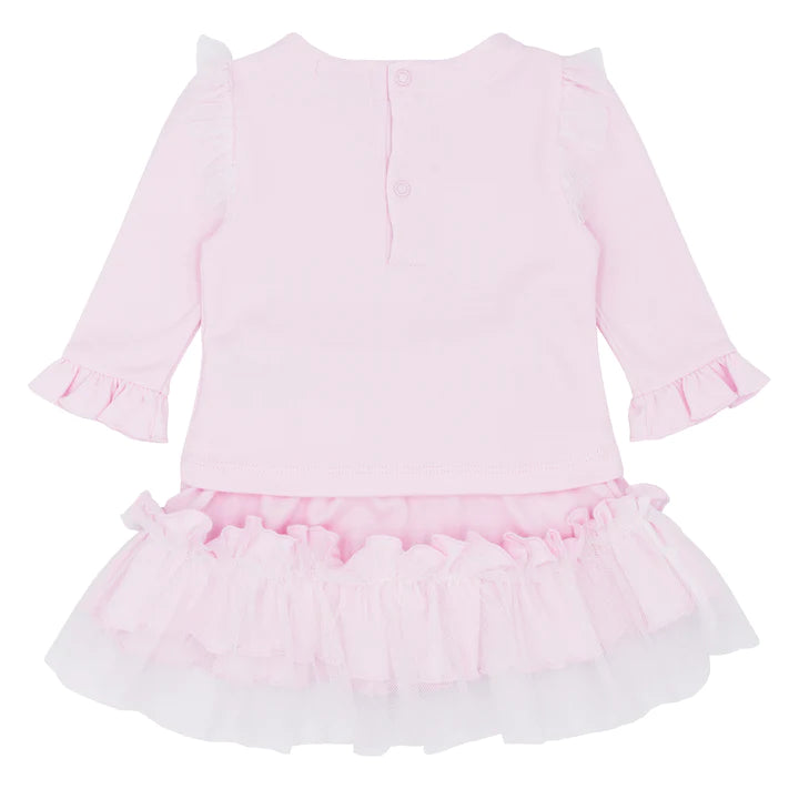 Blues Baby Baby Girl's Pale Pink Bow Top And Tutu Skirt