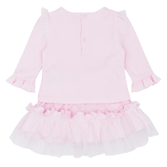 Blues Baby Baby Girl's Pale Pink Bow Top And Tutu Skirt
