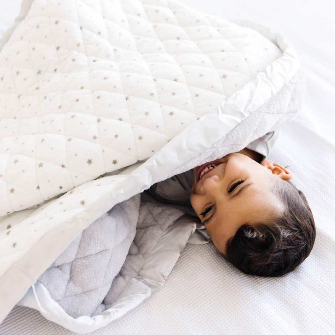 Dreamland Unisex Grey Star Toddler Weighted Blanket