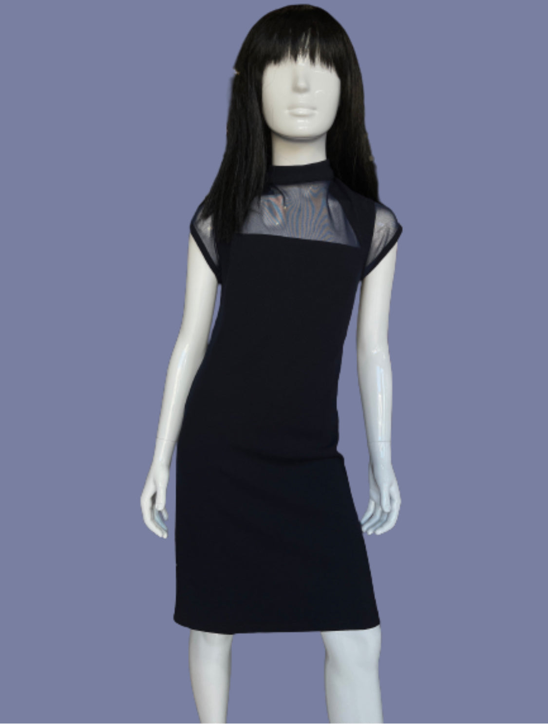 Sally Miller Girl's Navy Fitted Party Dress