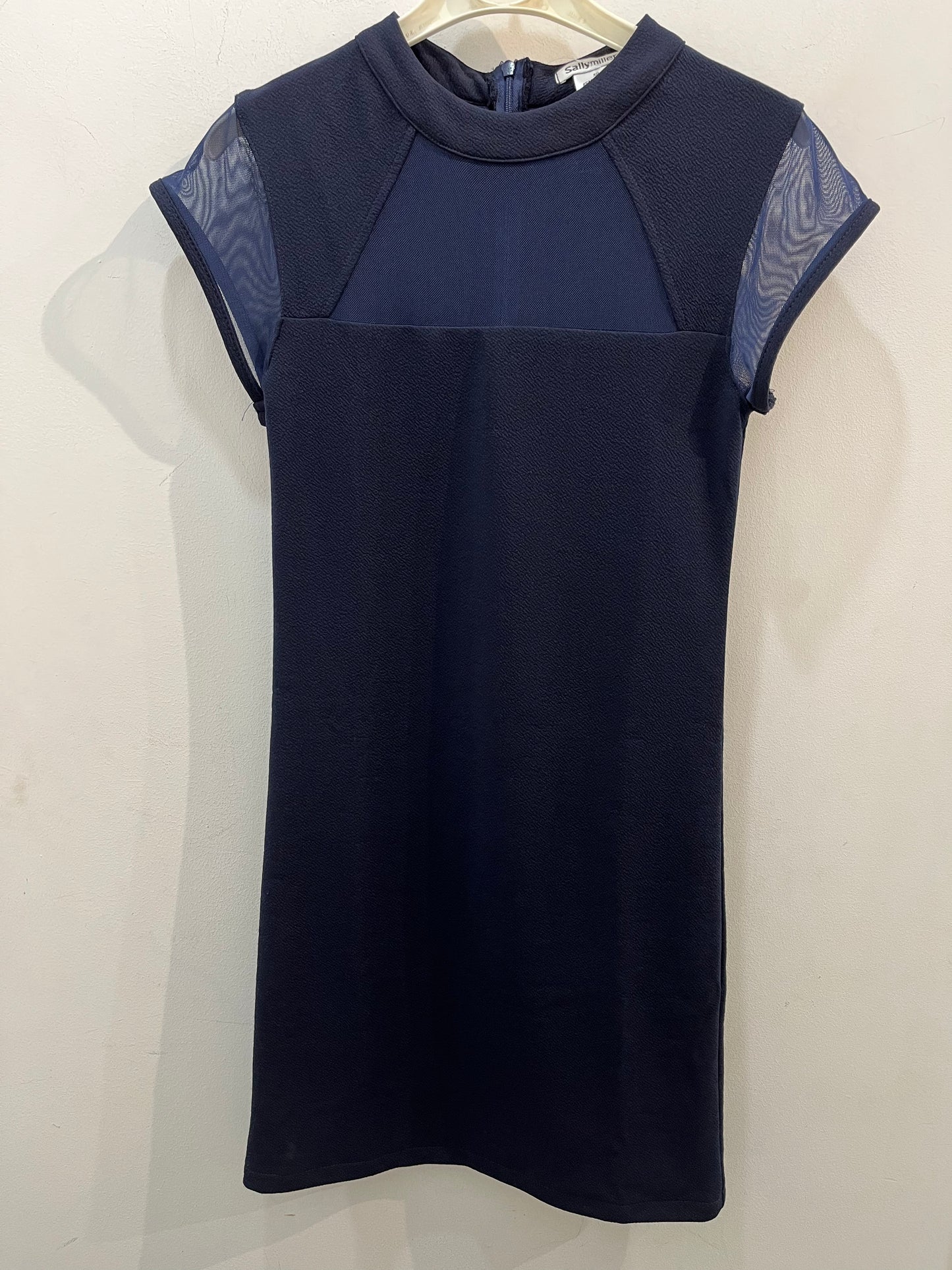 Sally Miller Girl's Navy Fitted Party Dress