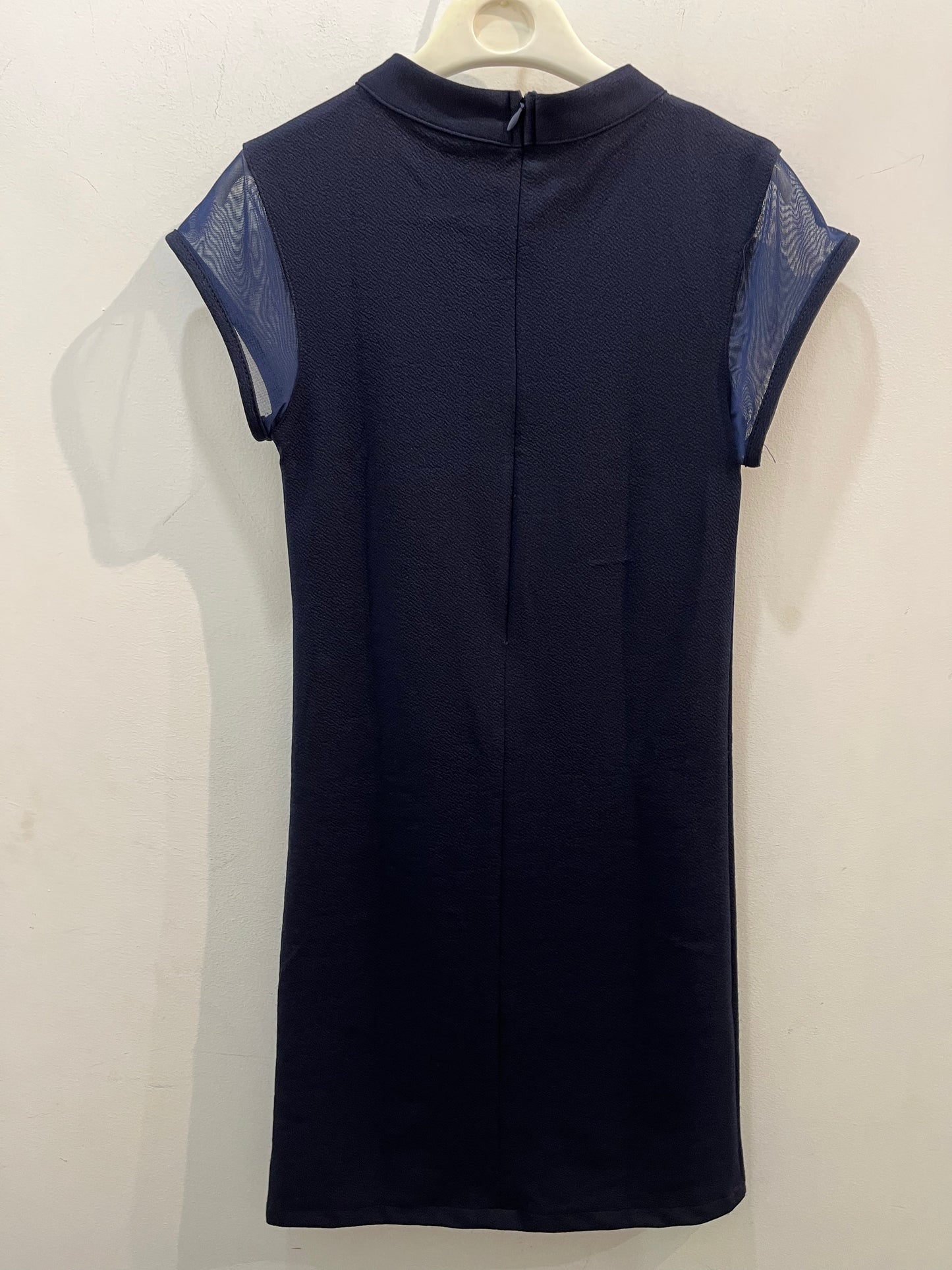 Sally Miller Girl's Navy Fitted Party Dress