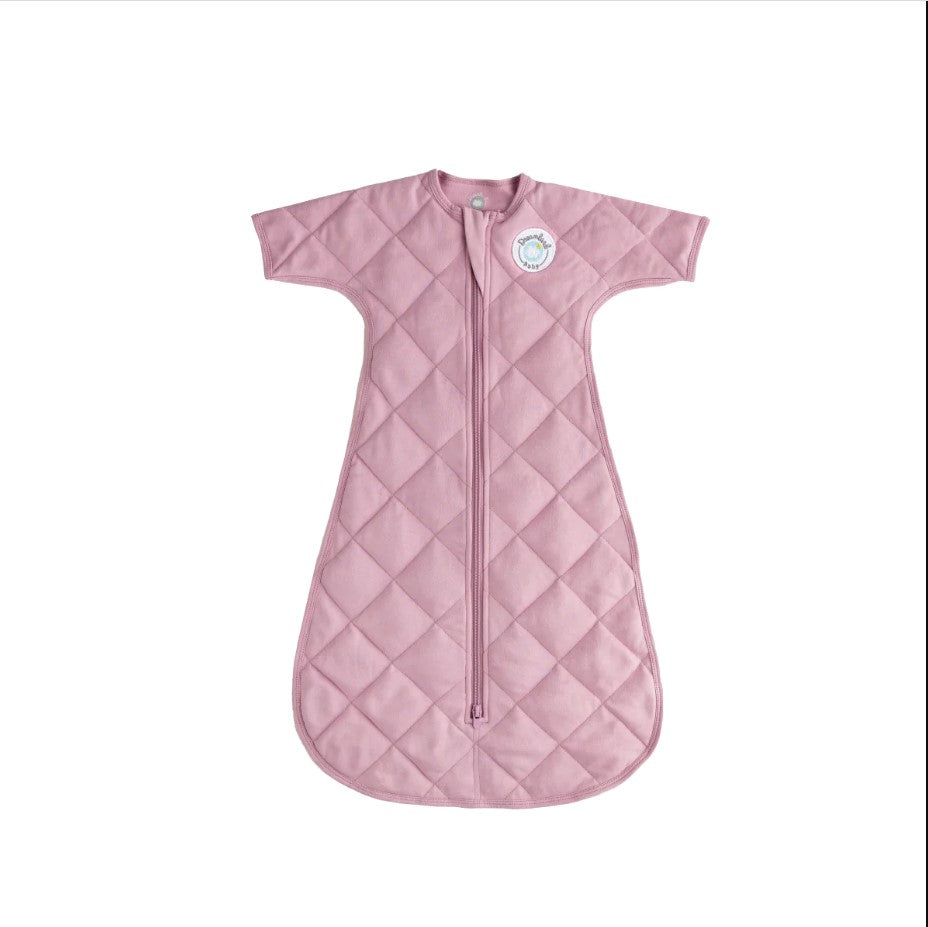 Dreamland Weighted Baby Girls Misty Mauve Transition Sleep Swaddle With Sleeves
