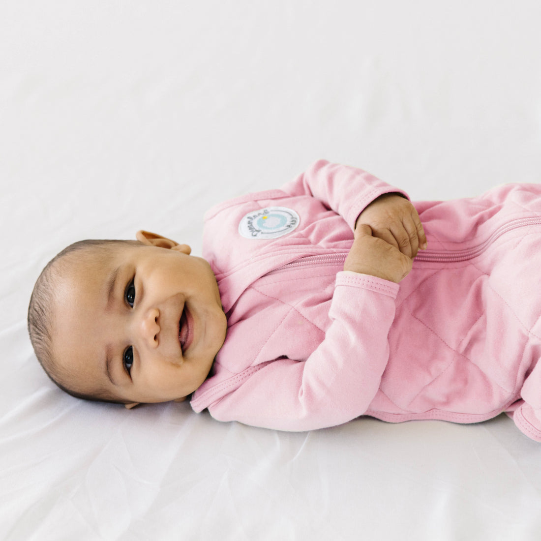 Dreamland Weighted Baby Girls Misty Mauve Sleeping Bag