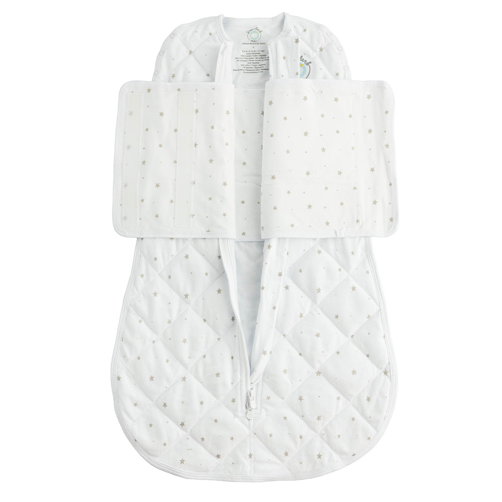 Dreamland Weighted Unisex Grey Star Baby Sleep Swaddle