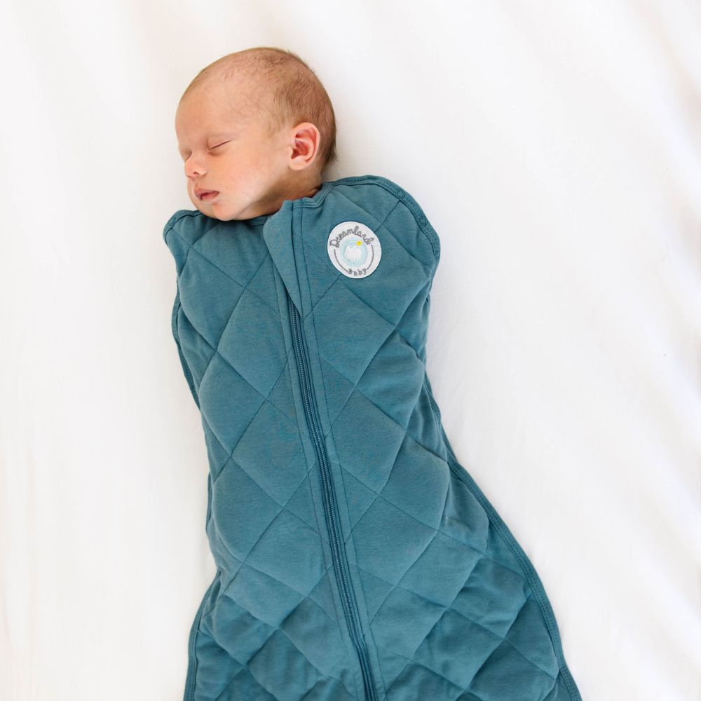 Dreamland Weighted Ocean Blue Baby Boys Sleep Swaddle