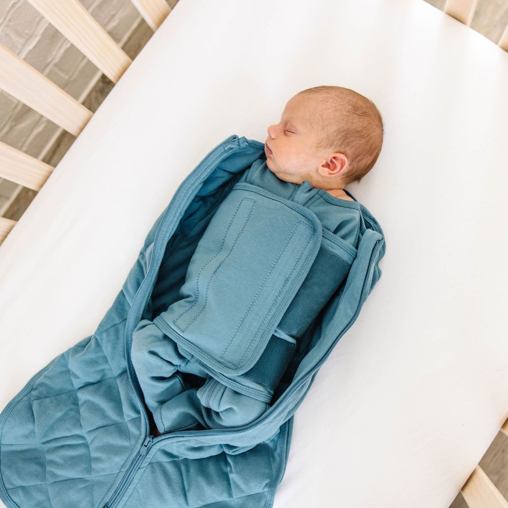 Dreamland Weighted Ocean Blue Baby Boys Sleep Swaddle