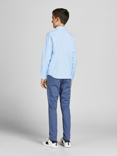 Jack & Jones Boy's Blue Long Sleeve Parma Shirt