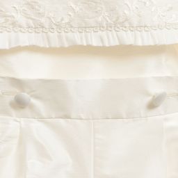 Little Darlings Baby Boy's Ivory Christening All-In-One Outfit & Hat