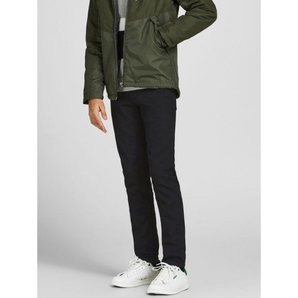 Jack & Jones Boy's Black Denim Slim Fit Jeans