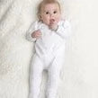Emile et Rose Baby Girl's Embroidered Rosebud Babygrow