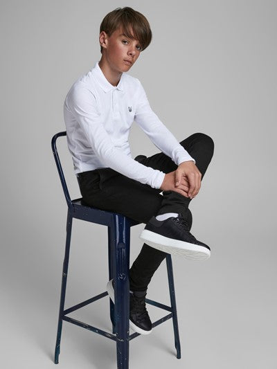 Jack & Jones Boy's Black Slim Fit Jersey Trousers