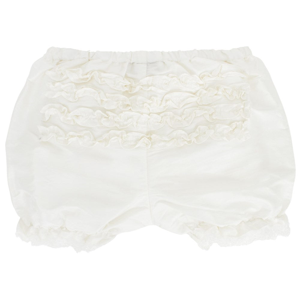 Little Darlings Baby Girl's Ivory Silk Christening Dress, Bloomers & Bonnet