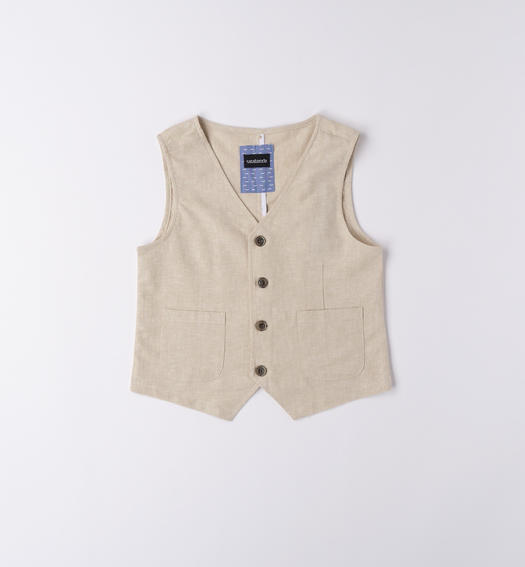 Boys hot sale beige waistcoat