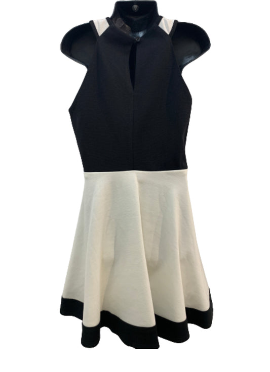 Sally Miller Girl's Black & Ivory Fit and Flare Dress