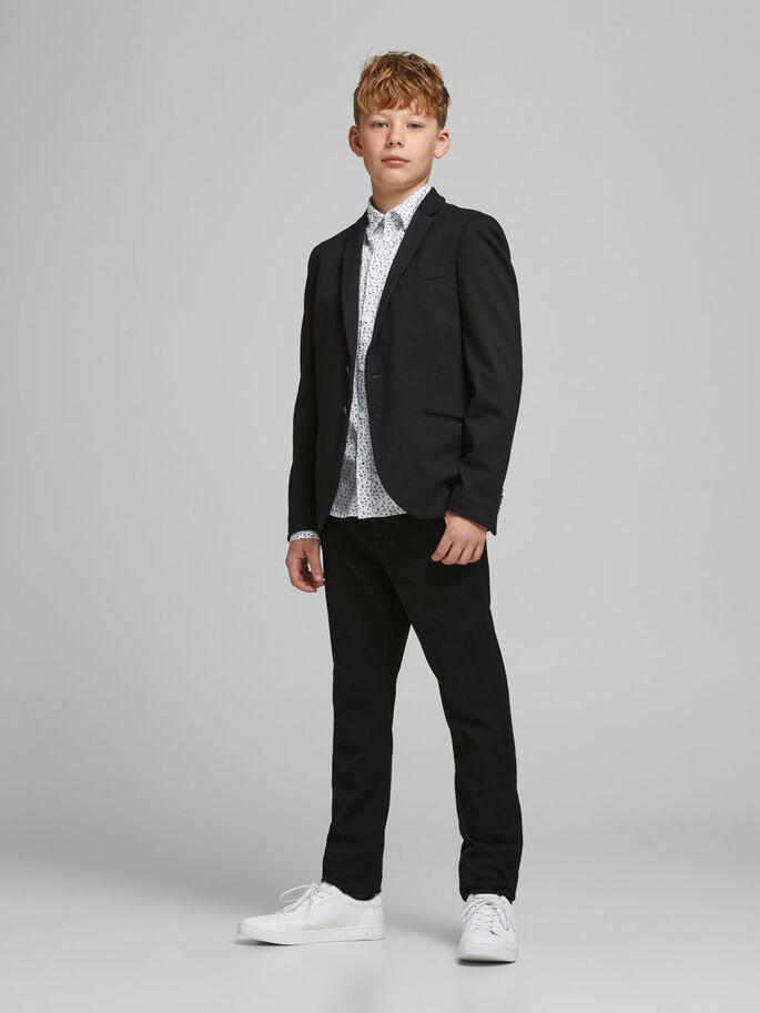 Jack and Jones boy's single breasted black blazer