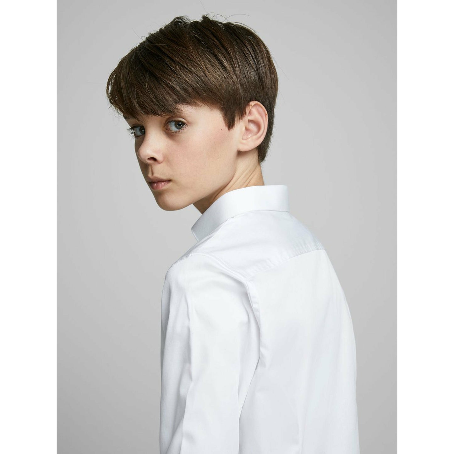 Jack & Jones Boy's White Long Sleeve Shirt