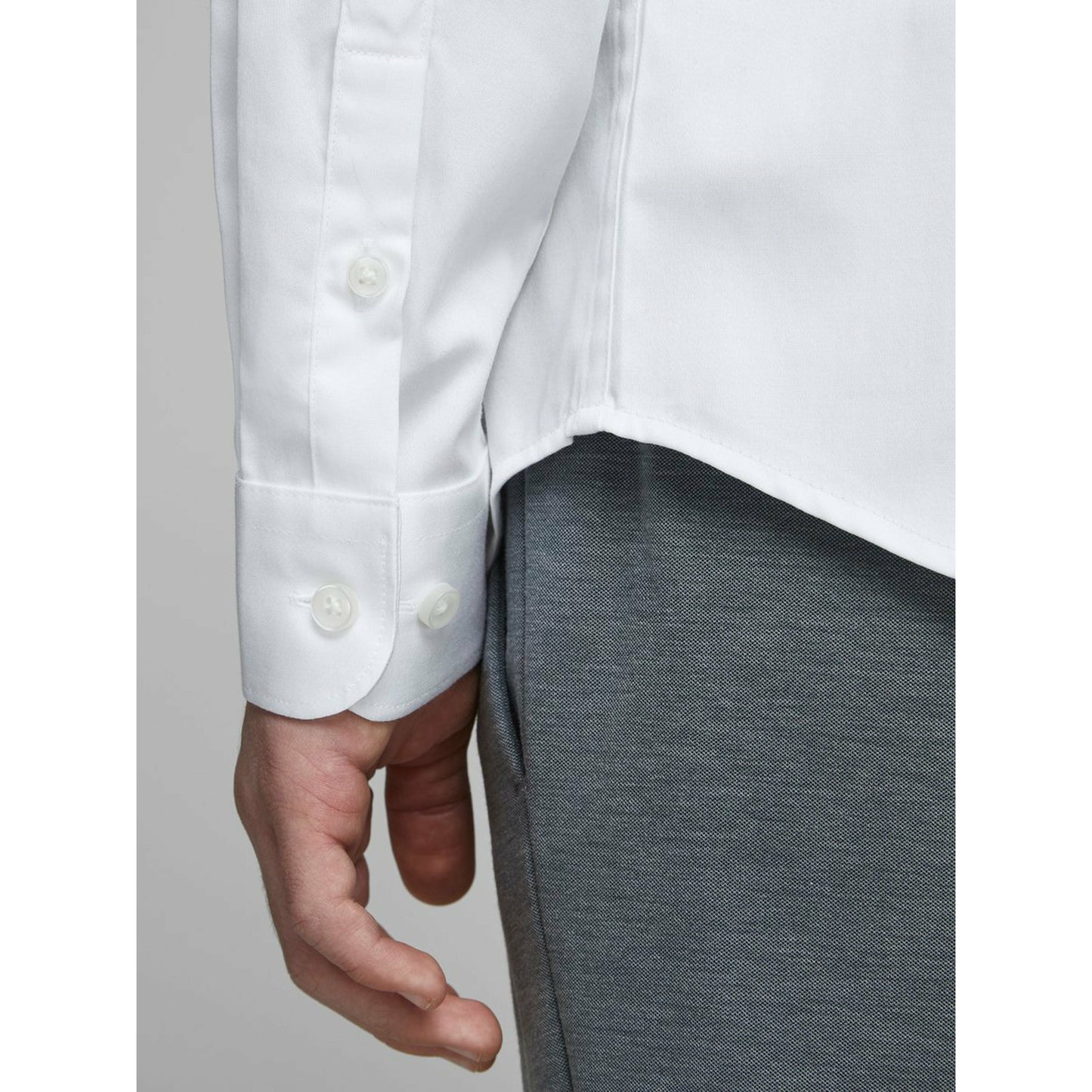 Jack & Jones Boy's White Long Sleeve Shirt