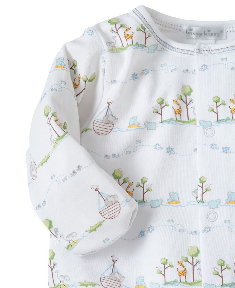 Kissy Kissy Baby Boy's Noah Print 2 in 1 Converter Gown