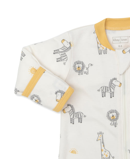 Kissy Kissy Unisex Baby Safari Print Babygrow