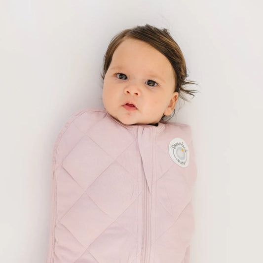 Dreamland Weighted Unisex Baby Girl Lavender Blush Bamboo Sleep Swaddle