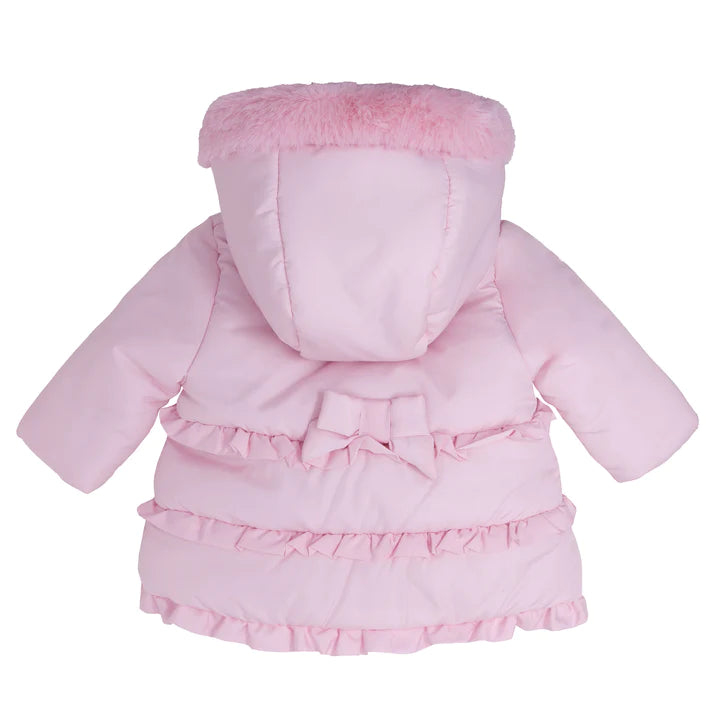 Blues Baby Pale Pink Baby Girl's Ruffle And Frill Jacket
