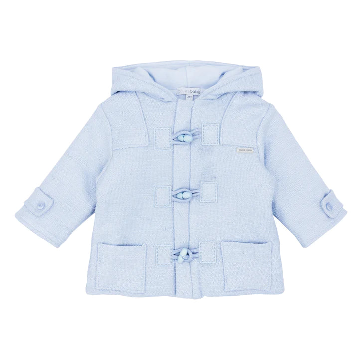 Blues Baby Pale Blue Baby Boy's Duffle Hooded Jacket