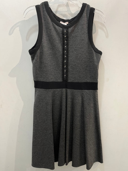 Sally Miller Girl's Grey & Black Dress With Stud Detail