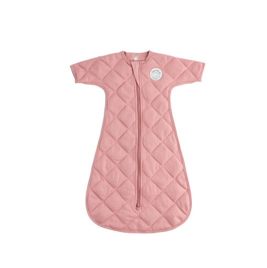 Dreamland Weighted Baby Girls Dusty Rose Pink Transition Sleep Swaddle With Sleeves
