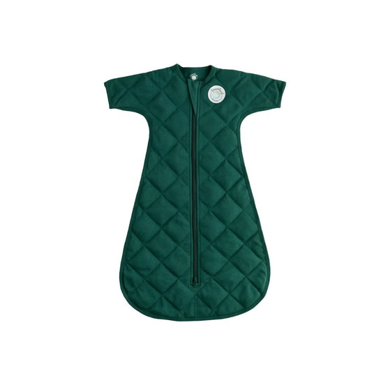 Dreamland Weighted Unisex Forest Green Transition Sleep Swaddle With Sleeves