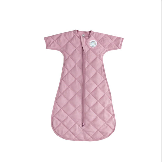 Dreamland Weighted Baby Girls Misty Mauve Transition Sleep Swaddle With Sleeves