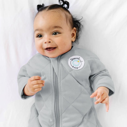 Dreamland Weighted Unisex Moon Grey Transition Sleep Swaddle With Sleeves
