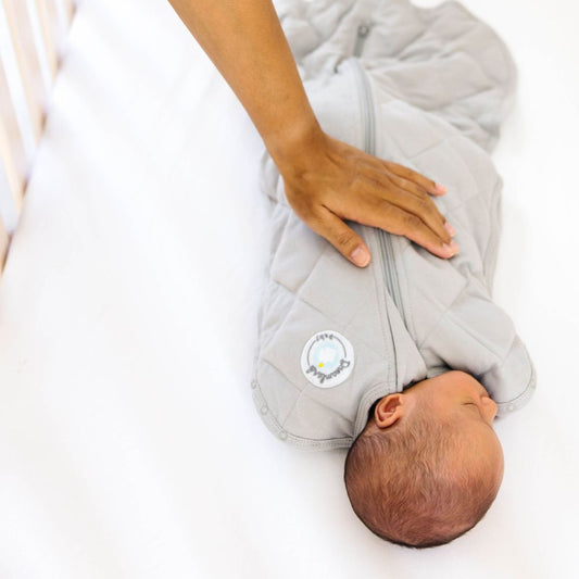 Dreamland Weighted Unisex Baby Moon Grey Sleep Swaddle