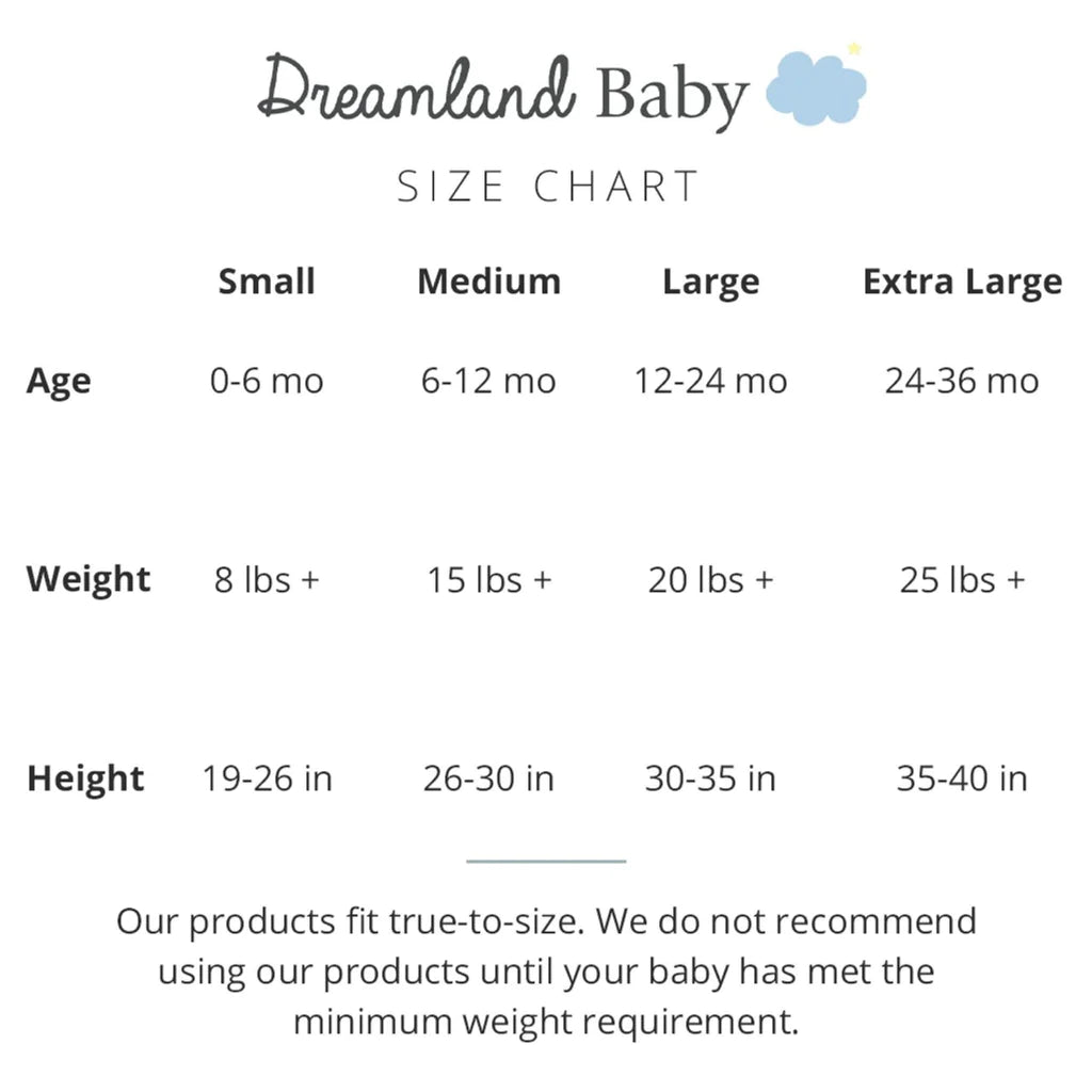 Dreamland Weighted Unisex Baby Oat Bamboo Sleep Swaddle