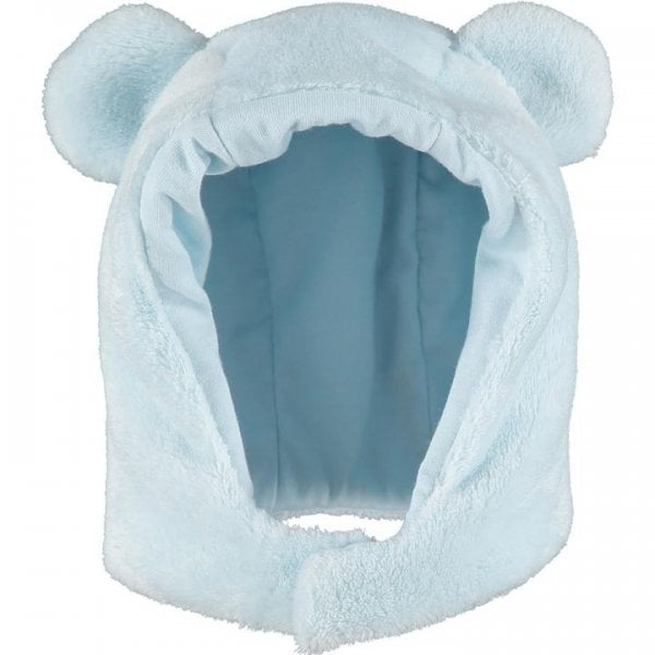 Emile et Rose Baby Boy's Pale Blue Fleece Hat with Bear Ears