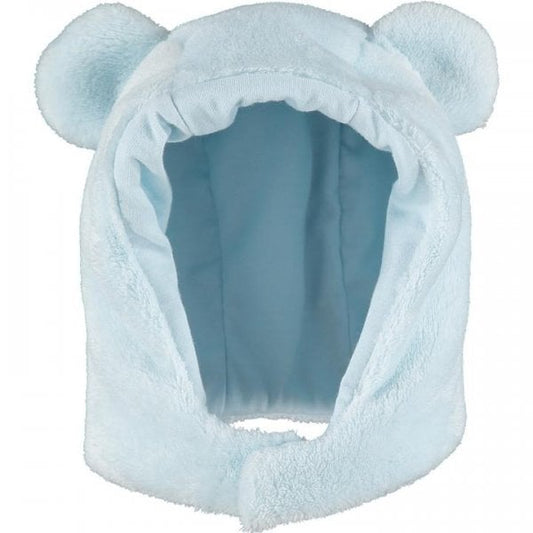 Emile et Rose Baby Boy's Pale Blue Fleece Hat with Bear Ears