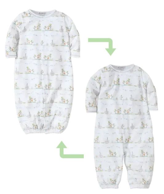 Kissy Kissy Baby Boy's Noah Print 2 in 1 Converter Gown