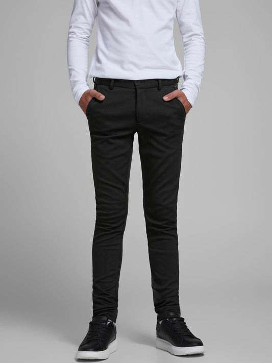 Jack & Jones Boy's Black Slim Fit Jersey Trousers