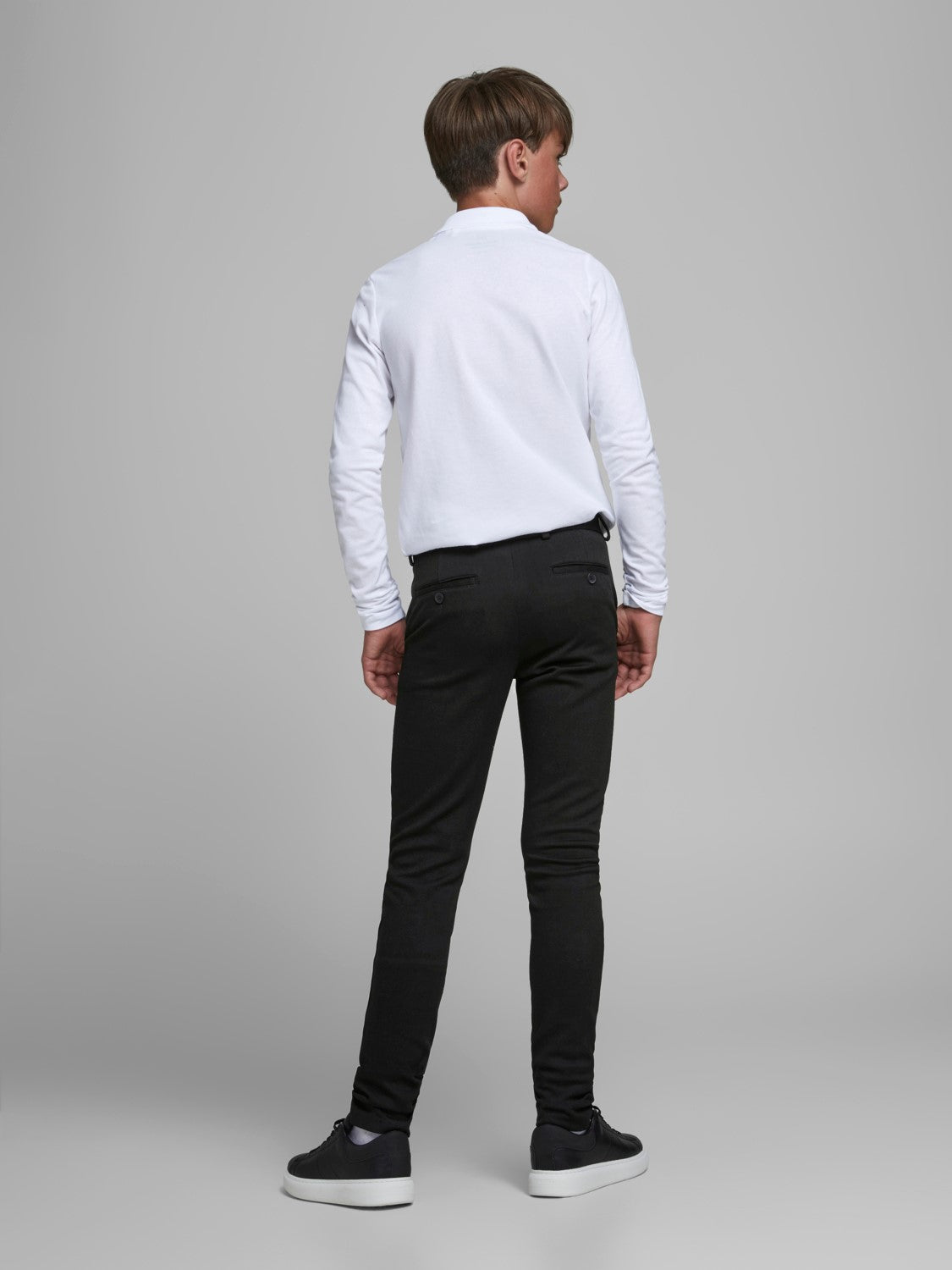 Jack & Jones Boy's Black Slim Fit Jersey Trousers