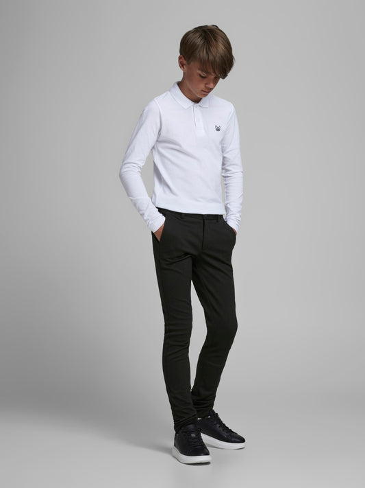 Jack & Jones Boy's Black Slim Fit Jersey Trousers