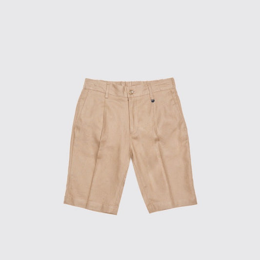 Antony Morato stone coloured linen smart shorts