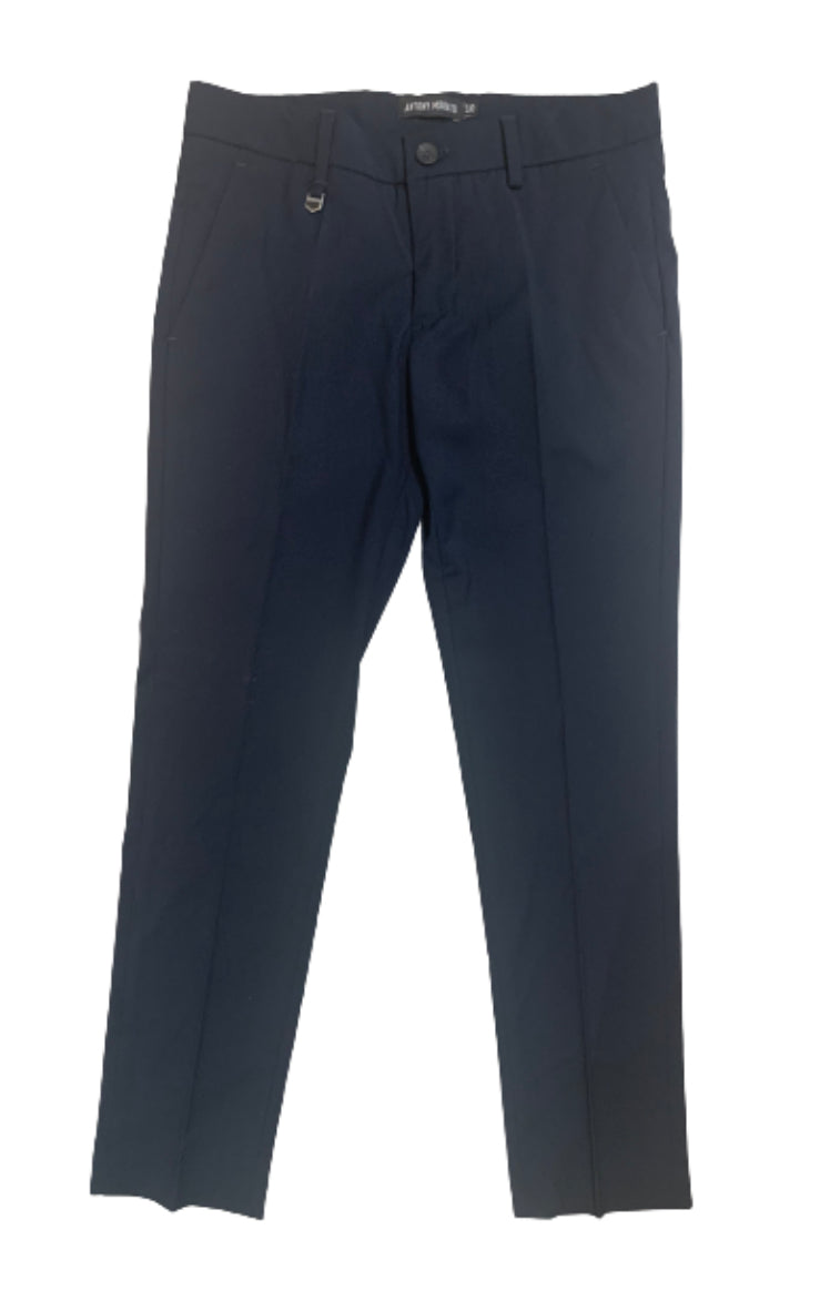 Antony Morato Navy Regular Fit Smart Trousers