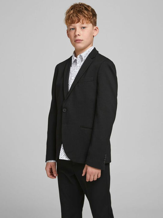 Jack and Jones boy's single breasted black blazer