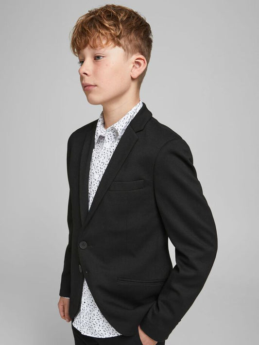 Jack and Jones boy's single breasted black blazer