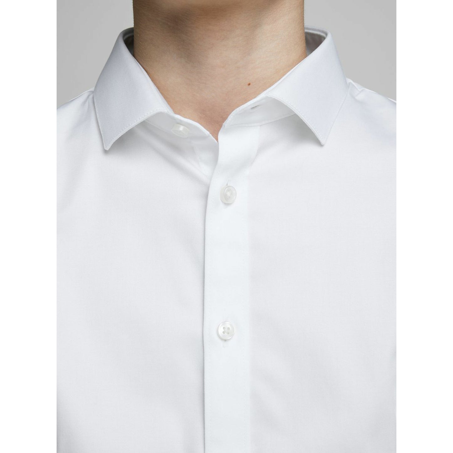Jack & Jones Boy's White Long Sleeve Shirt