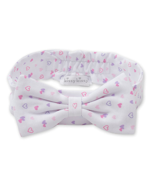 Kissy Kissy Baby Girl's Pink & Lilac Hearts Headband